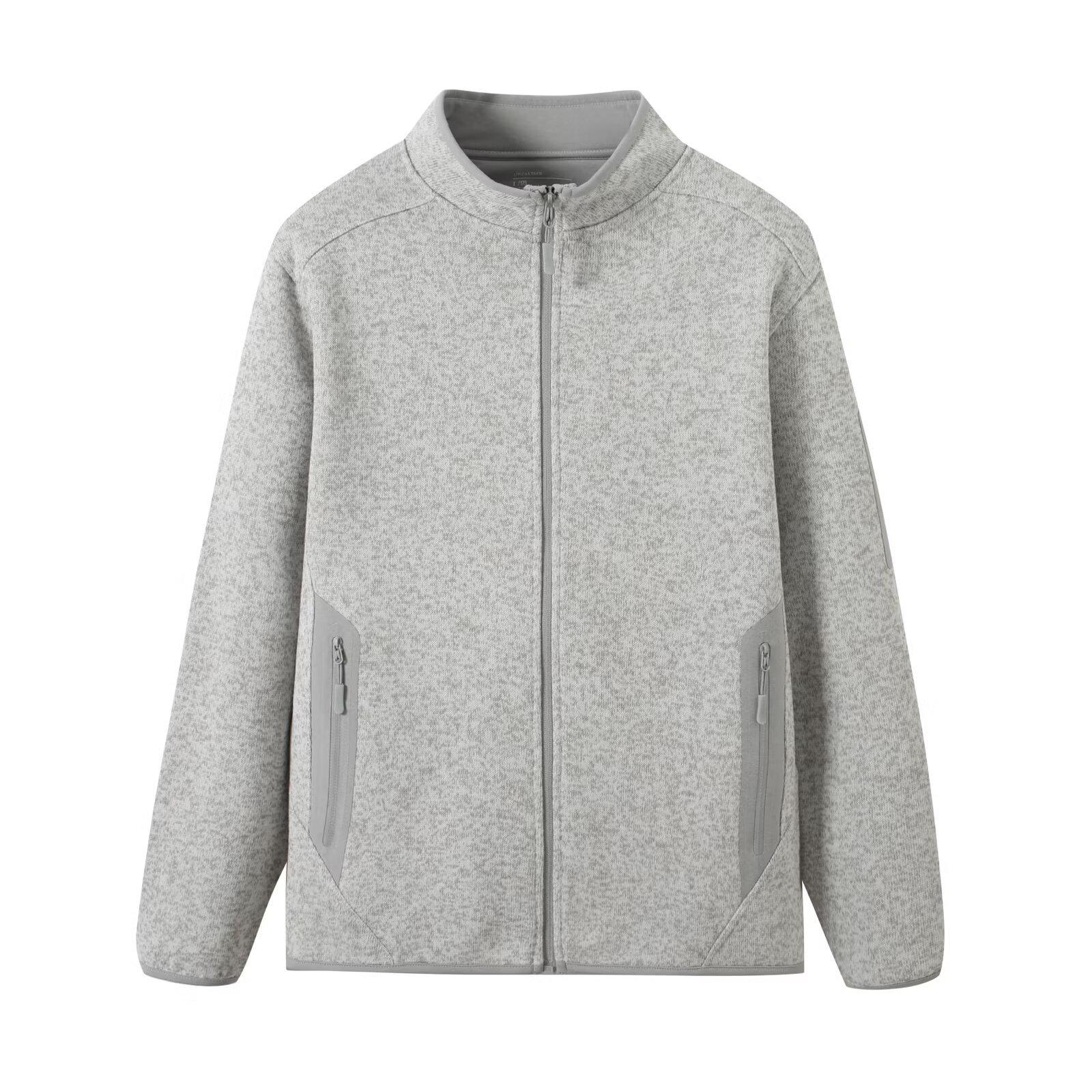 Unisex Outdoor Fleece Jacket - Thickened, Warm, Stand-up Collar for Autumn/Winter Sports L (65-75 kg)