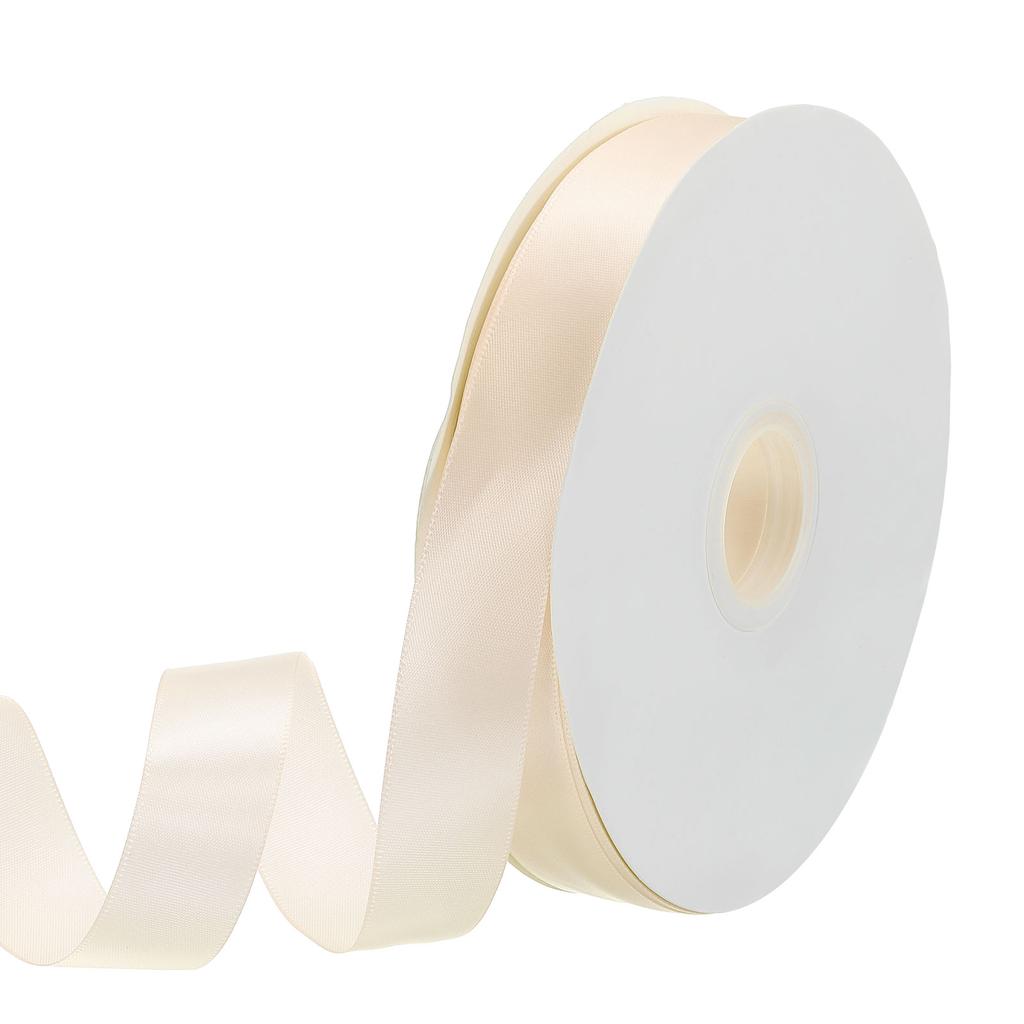 Jednostronna rypsowa wstążka poliestrowa satynowa wstążka jednokolorowa wstążka z tkaniny do rękodzieła dekoracji ślubnych pakowania prezentów 1"x100 jardów