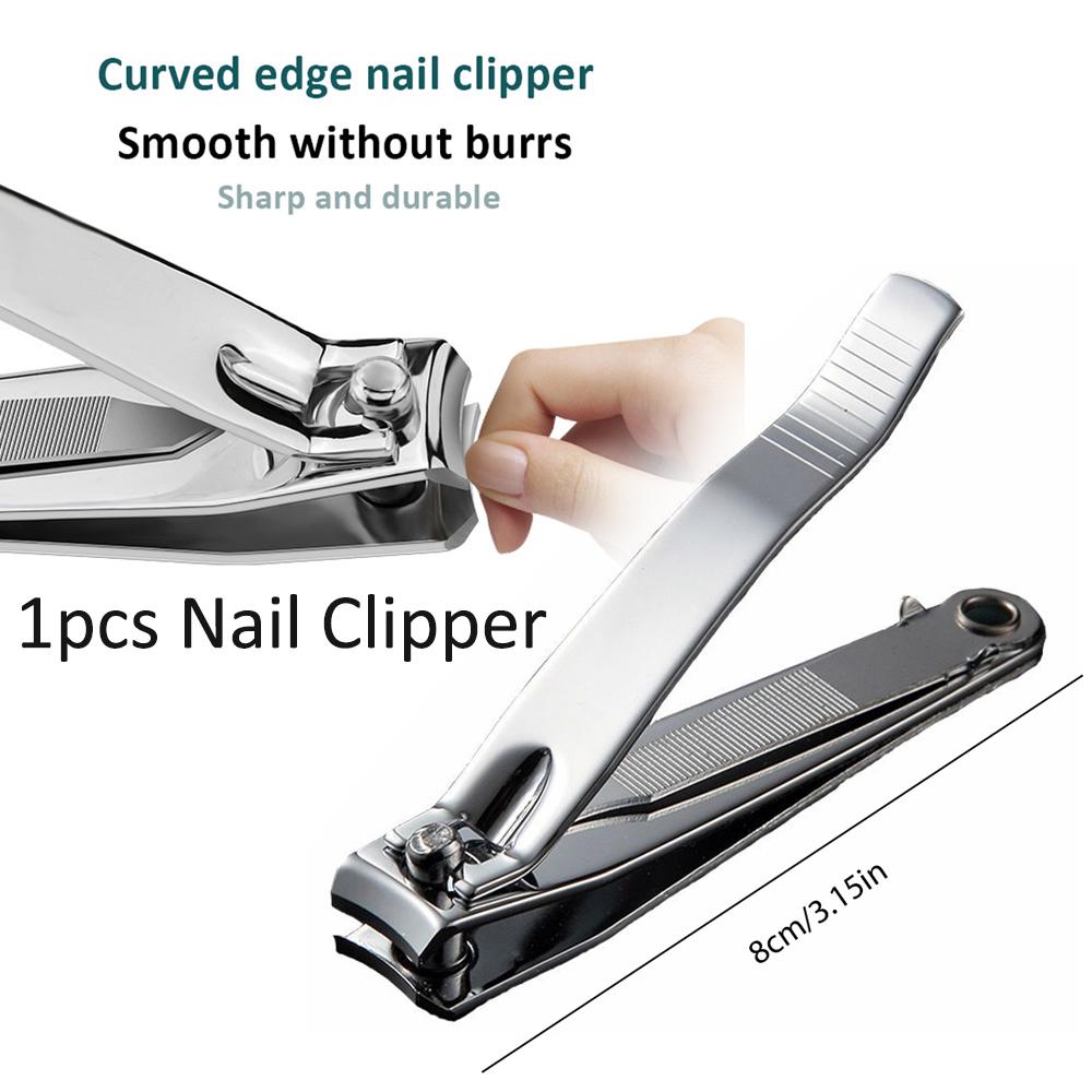 Anti-Splash Nail Clipper Stainless Steel Large Opening Nail Clippers Toe Cutter Trimmer Scissor Household Manicure Pedicure Tool