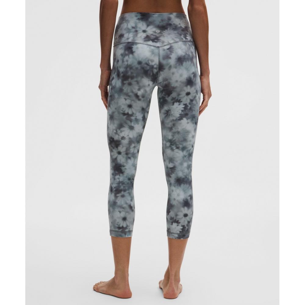 Lululemon Align  High Rise Crop 23  Meadow Haze Grey Multi
