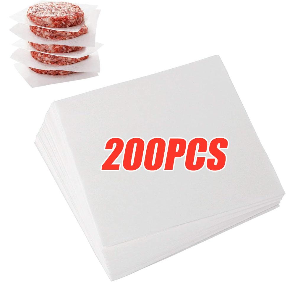 50-500 pièces Séparateur de galettes de burger Papier absorbant l'huile Papier anti-adhésif Tampons pour biscuits Barbecue et Accessoires de cuisson, Ustensiles de cuisine