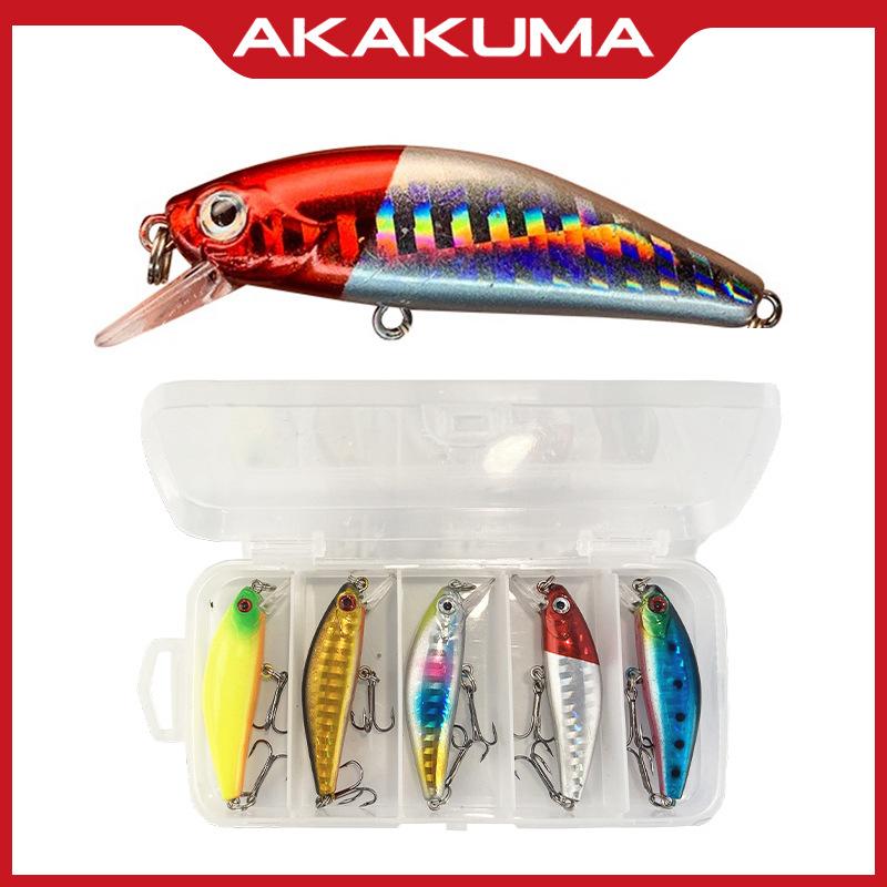 Micro lure bait for fishing5.8cm 6g 5pcsBoxed ready-to-ship long-cast sinking minnow lure with noise beads for freshwater and sa