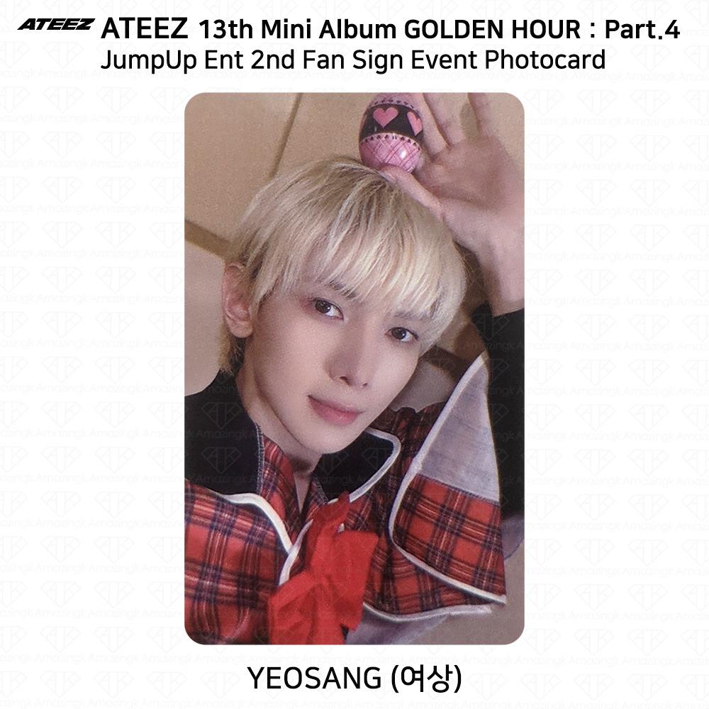 ATEEZ 13. Mini-Album Golden Hour Pt.4 JumpUpEnt 2. Fan-Zeichnung Fotokarte