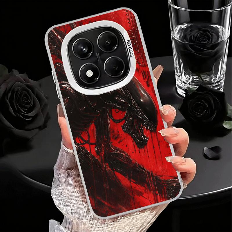 Cool A-Alien X-Xenomorph Soft Phone Case for Xiaomi Redmi Note 13 14 15 Pro Plus 12S 12 11S 11 11T 10S 10 Shockproof Cover Back