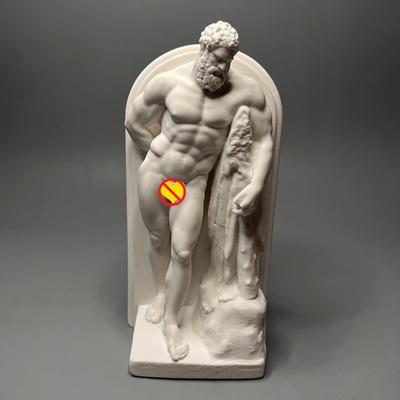 Statue of Hercules Creative Figures Plaster Statue Desk Decoration Artwork Ornaments Characters Sculpture Art Aesthetic Decor