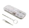 1100-Pc Sunglass Repair Kit: Rimless Frames, Temples, Watches, Nose Pads, 12-Compartment Screw Set