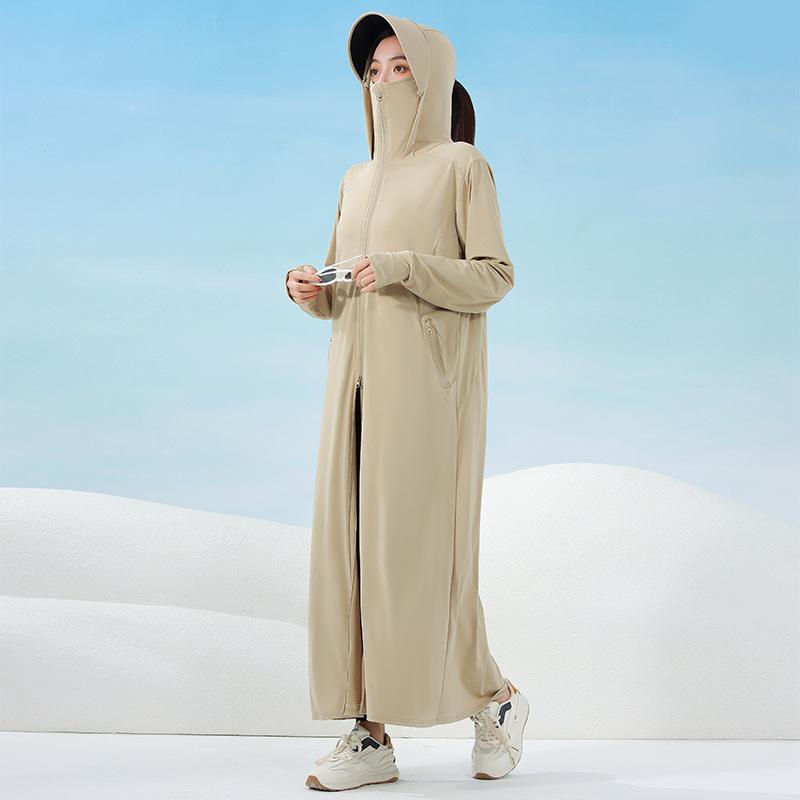 Sunscreen clothing full body summer 1011 new long ice silk UV protection breathable outdoor thin sunscreen clothing blouse