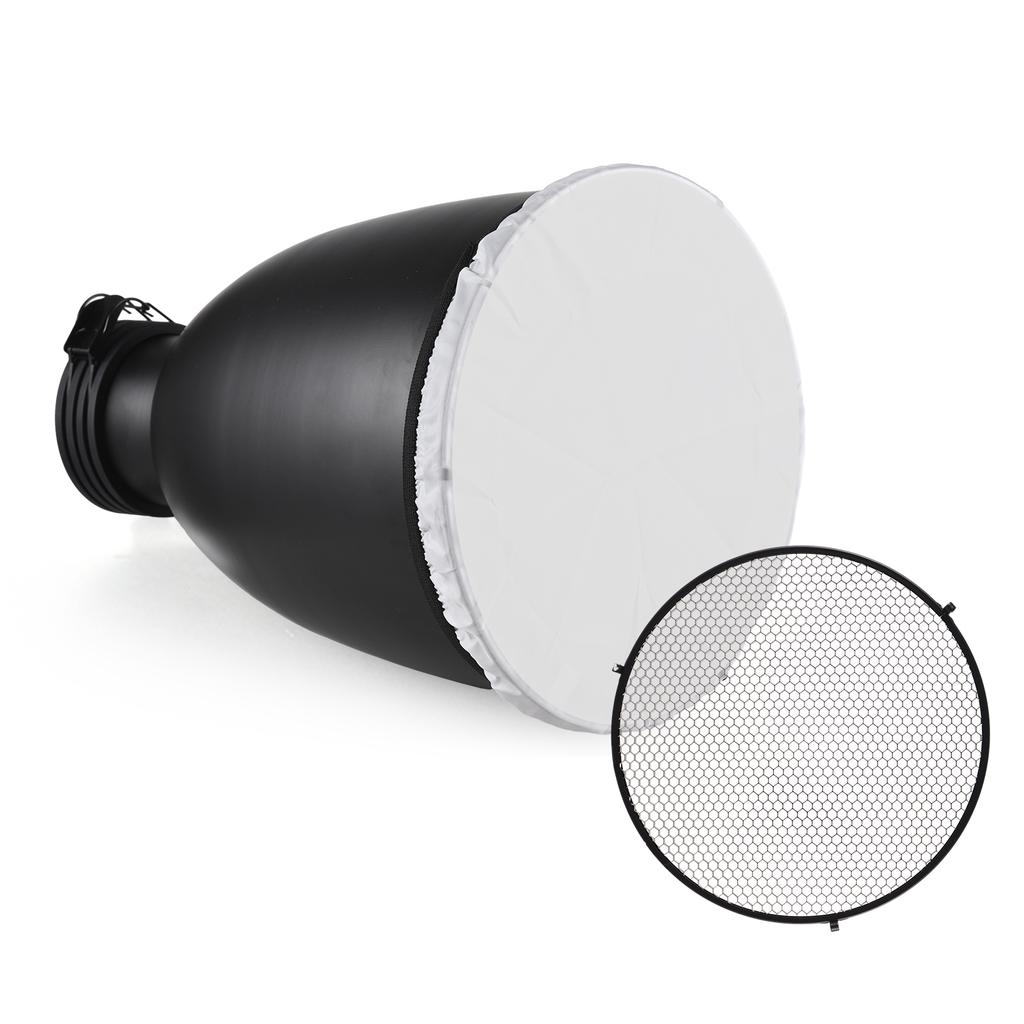 11.6 Inch Beauty Dish with Profoto Mount Tele-Zoom Reflector Diffuser Lamp Shade Dish with