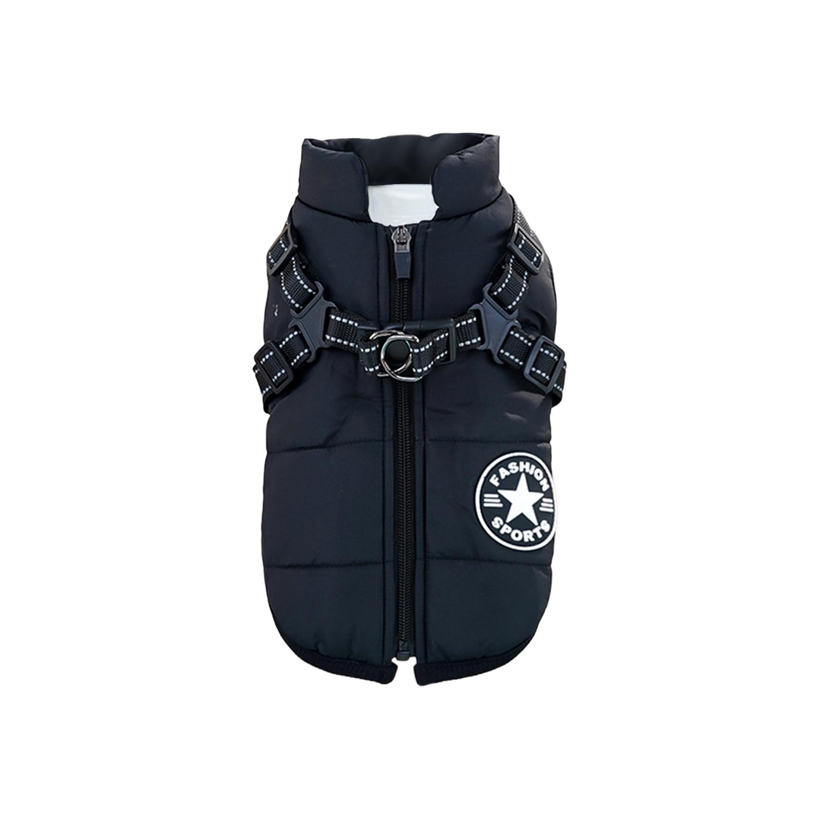 

Pet Clothing Thickened For Warmth, Winter Chest And Back Cotton Jackets For Dogs And Cats, Cotton Vests For Cats, Dog Supplies M