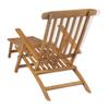 Patio Chairs Deck Chair With Footrest Solid Teak Wood