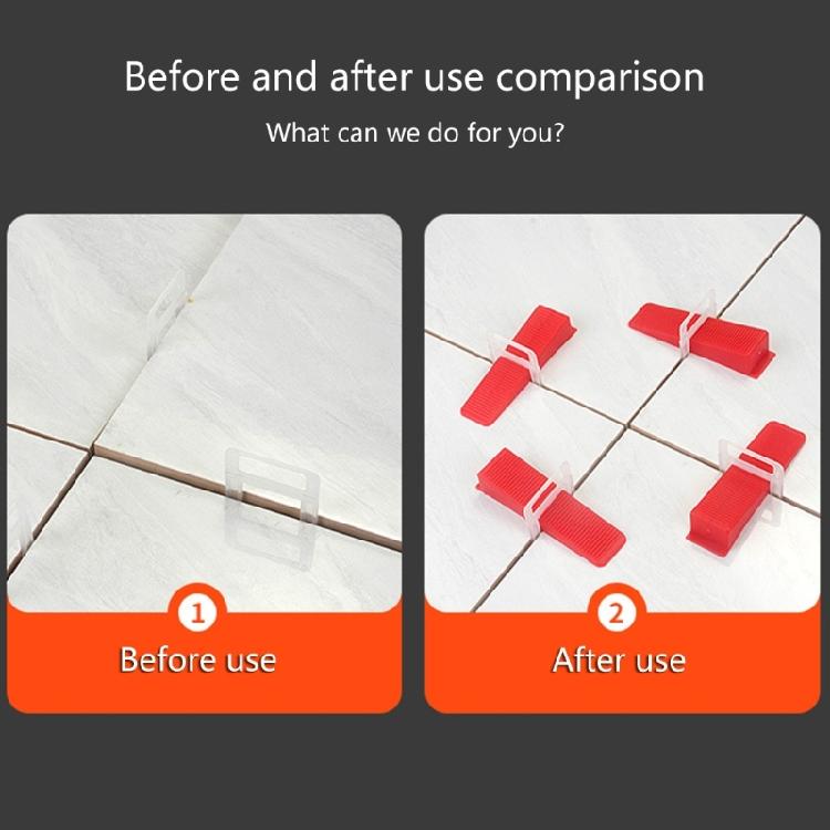 100pcs Tile Alignment Clip Tile Spacers Clips Adjustable Gaps Spacers Prevents Lipping Floor Wall Installation Tool