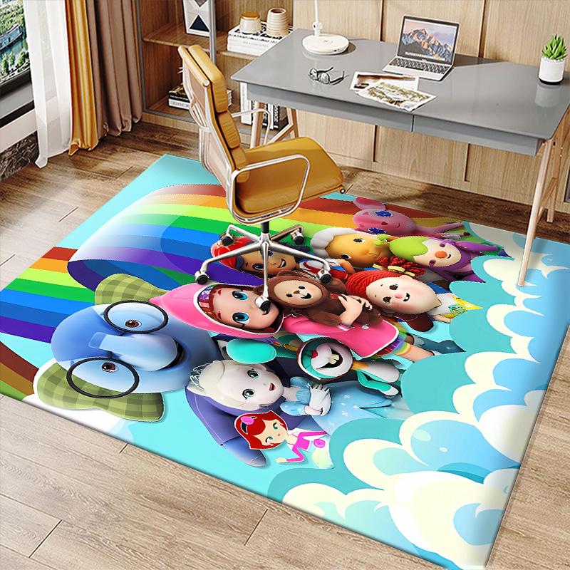 Rainbow Ruby Printed Absorbent Washable Carpet, Non-Slip Bathroom Mats, Kitchen Rugs, Yoga Mat,Living Room Entrance, Camping Picnic Rugs
