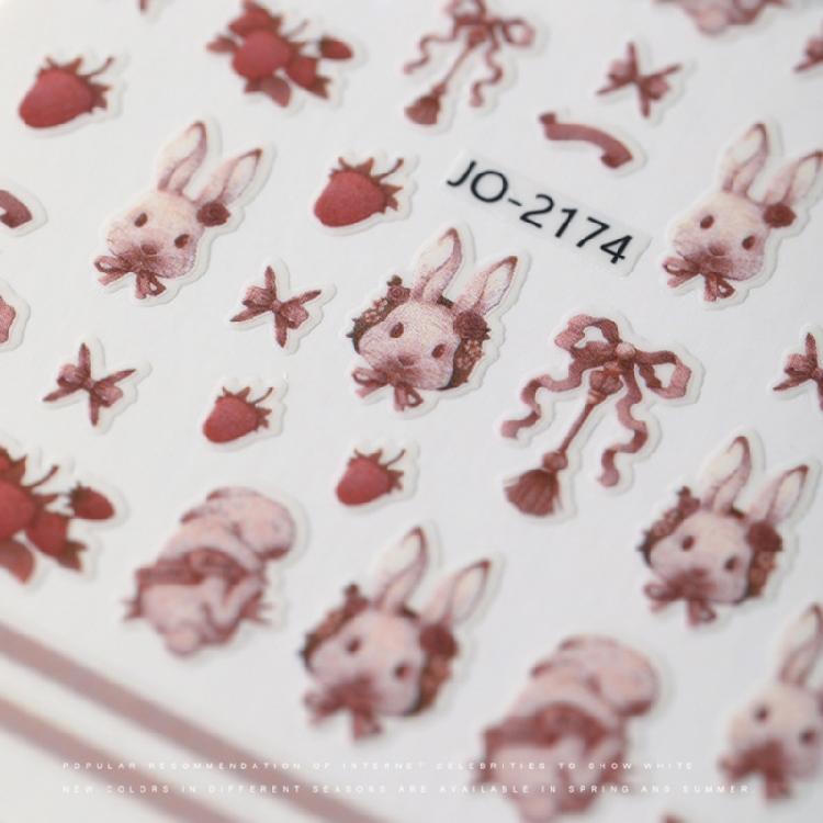 5D Embossed Nail Art Sticker Supplies Nail Art Decorations Nail Manicure Decals