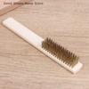 2/5/10Pcs Wood Handle Brass Wire Brush Set for Industrial Device Cleaning 6x16 Row Polishing And Grinding Brushes