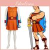 Hercules Cosplay Costume For Halloween With Polyester Fabric For Anime Fans