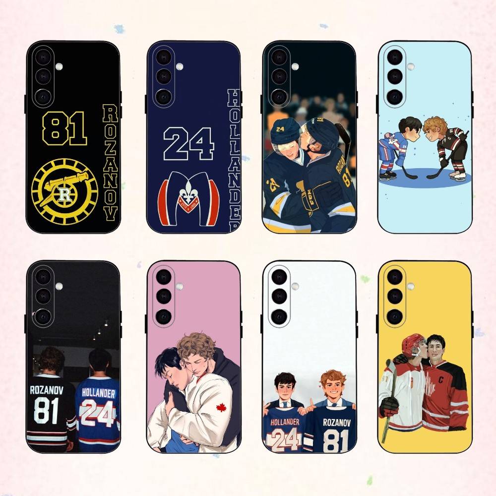 Ice hockey H-Heated R-Rivalry phone Case For Samsung Galaxy A73,A72,A71,A70,A53,A52,A51,Others Soft Black Shell