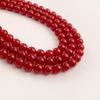 Jing Xi Ji Natural Red Agate Round Beads - DIY Jewelry Accessories