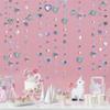 4pcs 39.36ft Streamers Iridescent 3D Heart Twinkle Star Garland Holographic Paper Streamer Banner for Birthday Mother's Day Anniversary
