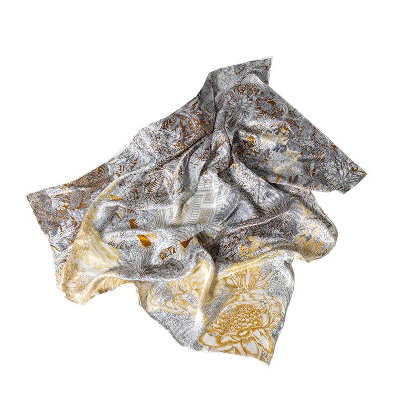Hengyuanxiang Mulberry Silk Square Scarf