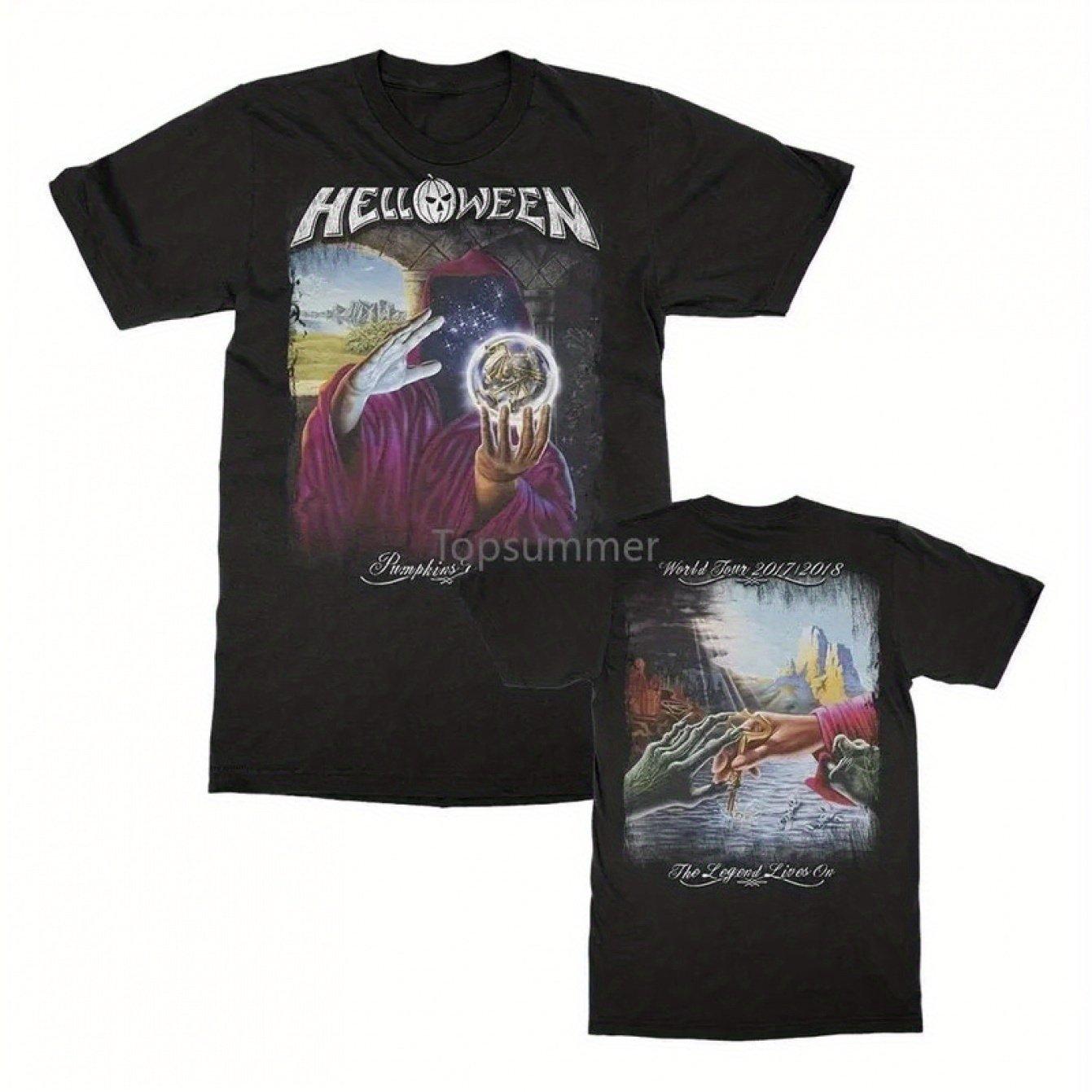 

King S Road Helloween Keeper Of The Seven Keys Album Cover Power Metal Music Band T Shirt graphic short sleeve Shirt unisex S