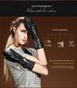 Women's Long Lambskin Gloves - Winter Velvet Warm Touchscreen Arm Cover, Korean Style