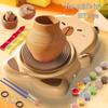 Capybara Ceramic Electric Pottery Wheel for Kids - DIY Soft Clay Craft Toy
