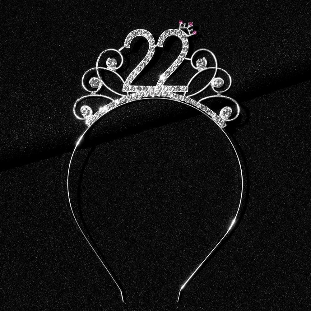 Decor Crystal Crown Tiara Birthday Party Decoration Diadem Hair Jewelry Birthday Crown Headband