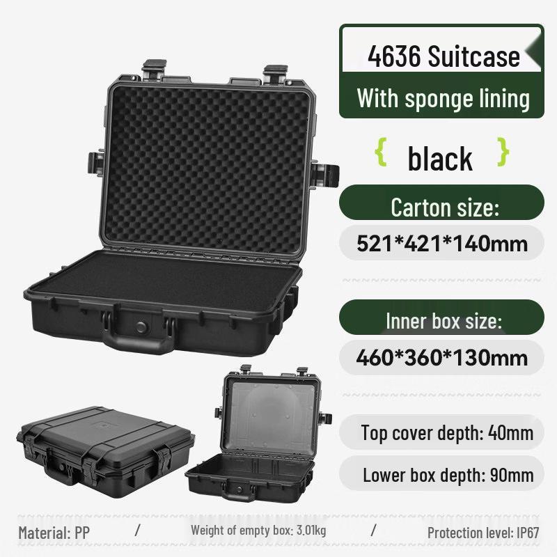 JPHZNB Photography Equipment Hard Case with Foam