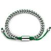 GOLDIX Men's Franco Macrame Stainless Steel Punk Style Engagement Silver/Gold/Rose Gold Plated Adjustable Chain Link Bracelet