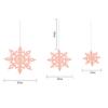 6Pcs/Set Hollow Christmas 3D Paper Snowflake Pendant Three-dimensional Christmas Decorations  Gifts