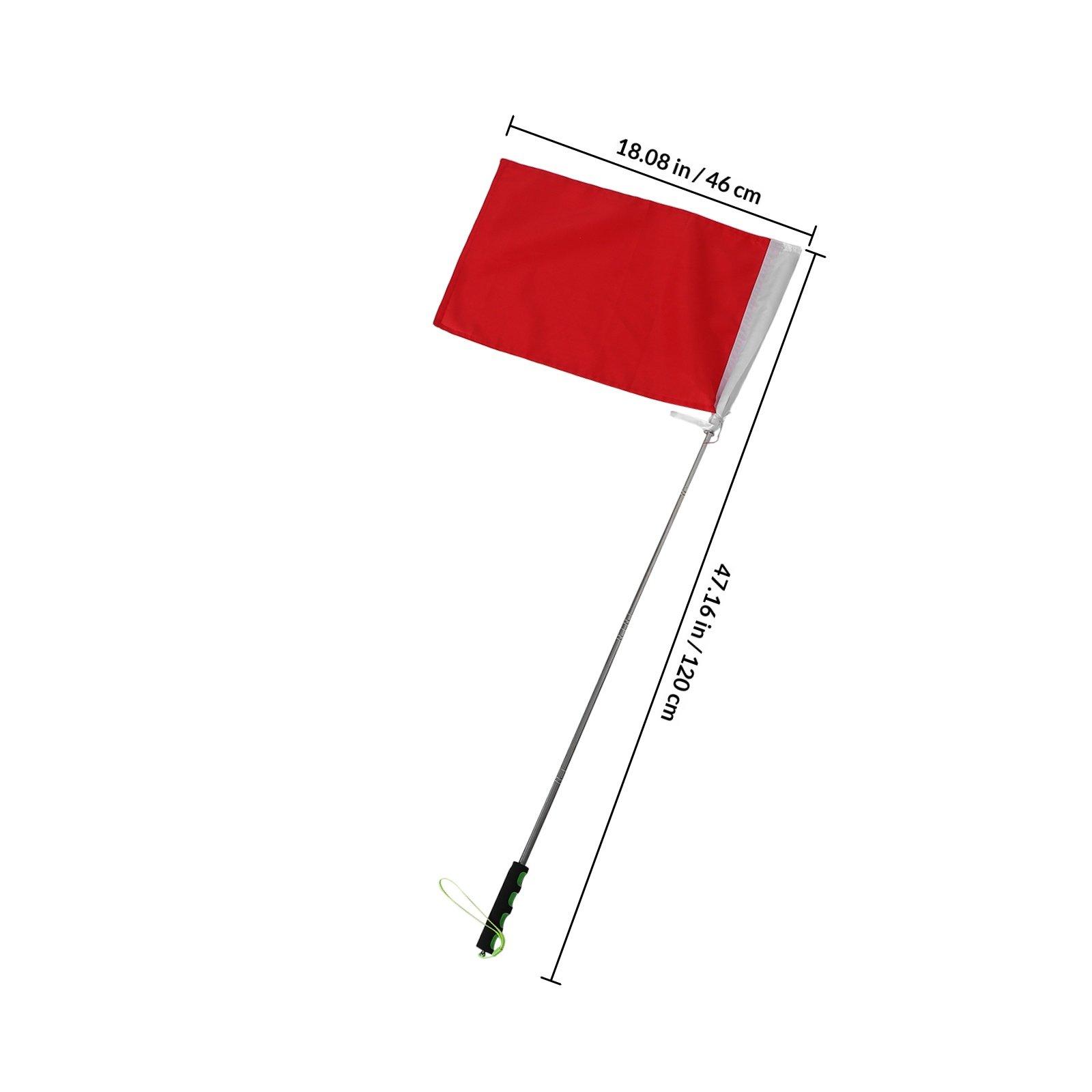 

Handheld Tour Guide Flag Adjustable stick for Kids School Excursions Outdoor Sports Events Visible Signal червоний