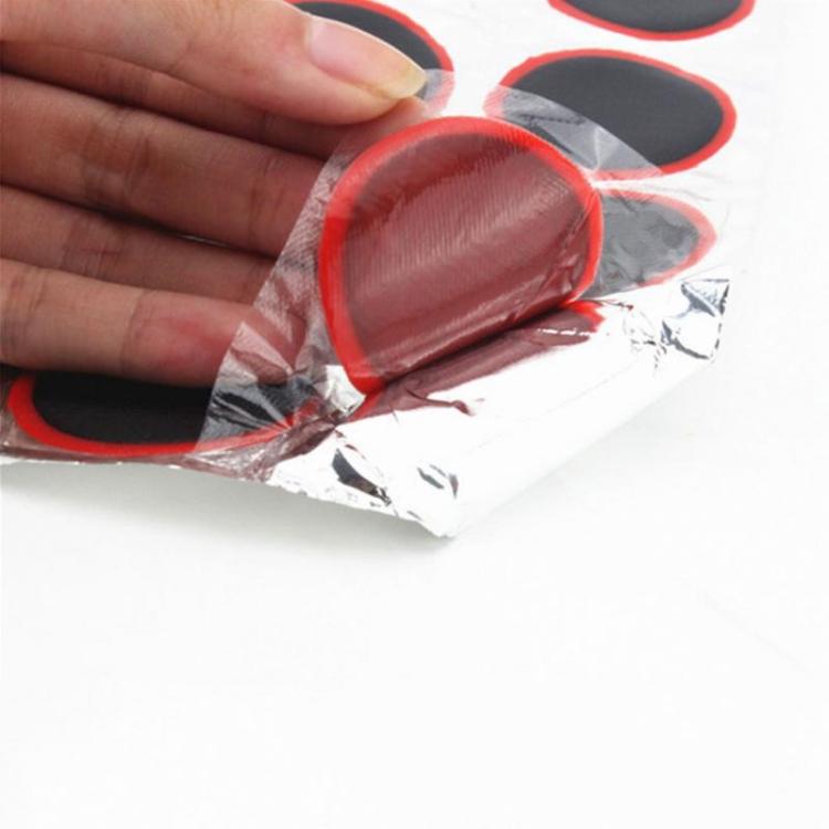 48pcs /Sheet Car Vacuum Tire Film Bicycle Motorcycle Tire Repair Film, Style: Square