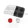 Rose-Shaped Ice Tray 4-Cube  Ball Silicone Mold Whiskey-Friendly Home  Maker Food-Grade Silicone  Cube Maker