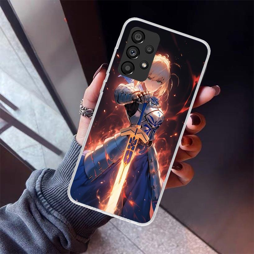 Fate Zero Stay Night Saber Phone Case For Samsung Galaxy A17 A57 A37 A16 A26 A36 A56 A15 A25 A35 A55 A14 A13 A54 A53 A34 A24 A33