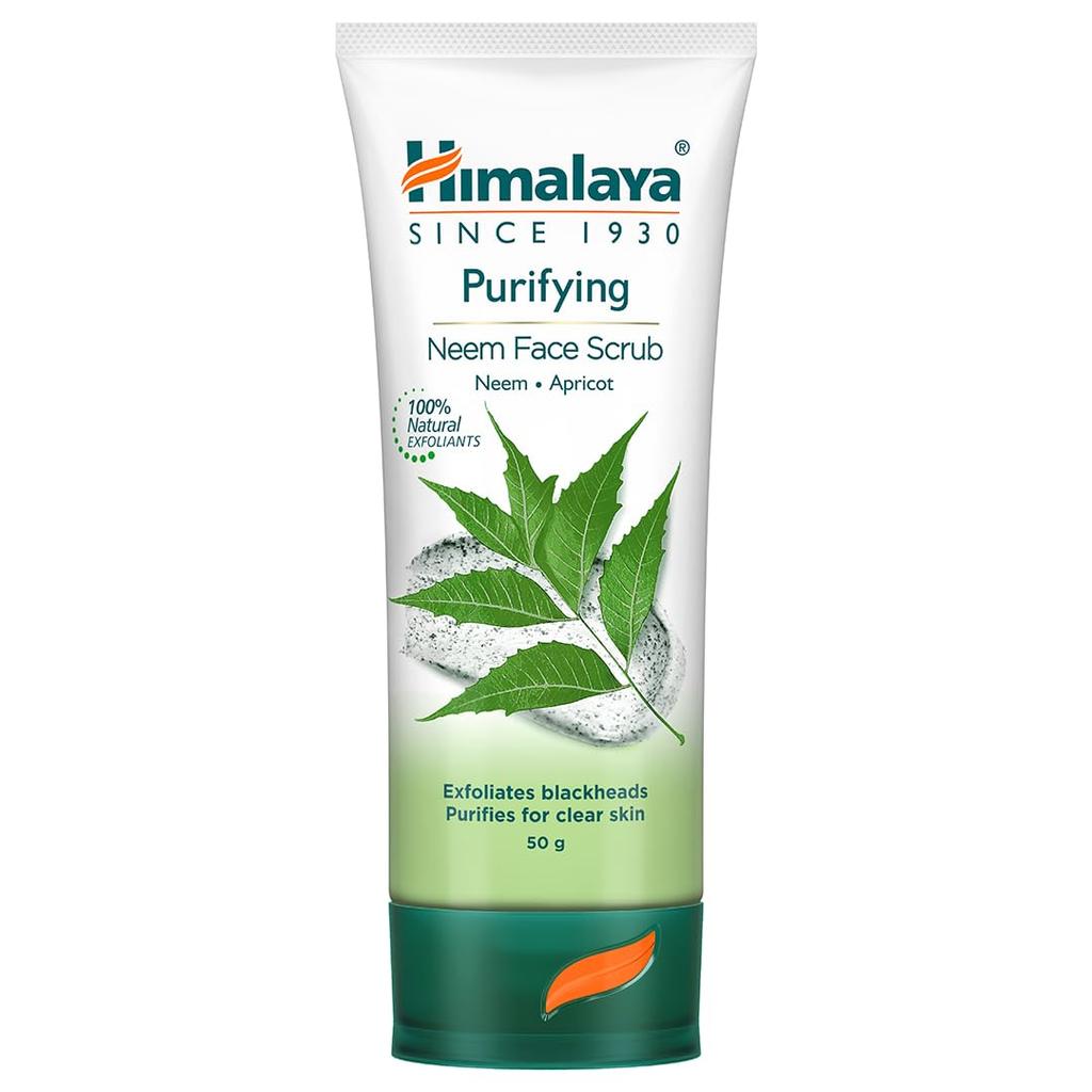 Himalaya Herbals Purifying Neem Face Scrub 50g Pack Natural Skin Exfoliator for Clear Smooth Skin