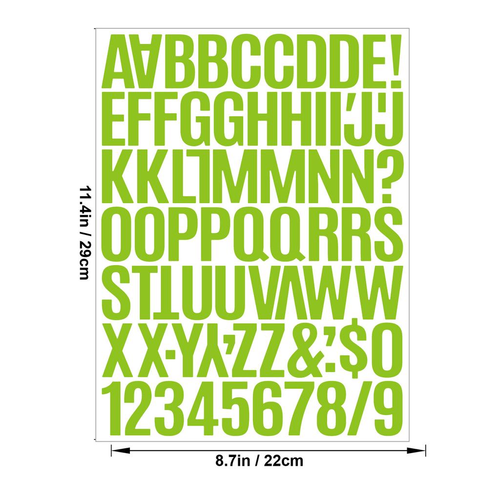 1.5 Inch Vinyl Letter Stickers Self Adhesive for Scrapbooking Card Making Party Decor Craft Supplies