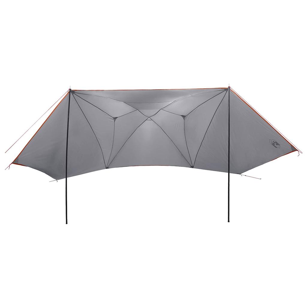 Car Canopy Grey and Orange 350 X 250 Cm Polyester and Steel
