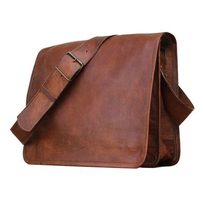 Genuine Leather Satchel Men's New Brown Crossbody Shoulder Satchel Messenger Bag