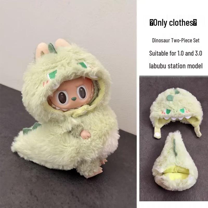 

Набор одежды для куклы Лабубу: Жареная креветка Пчела Динозавр Аксессуары для переодевания для кукол 17 см первого-третьего поколения.