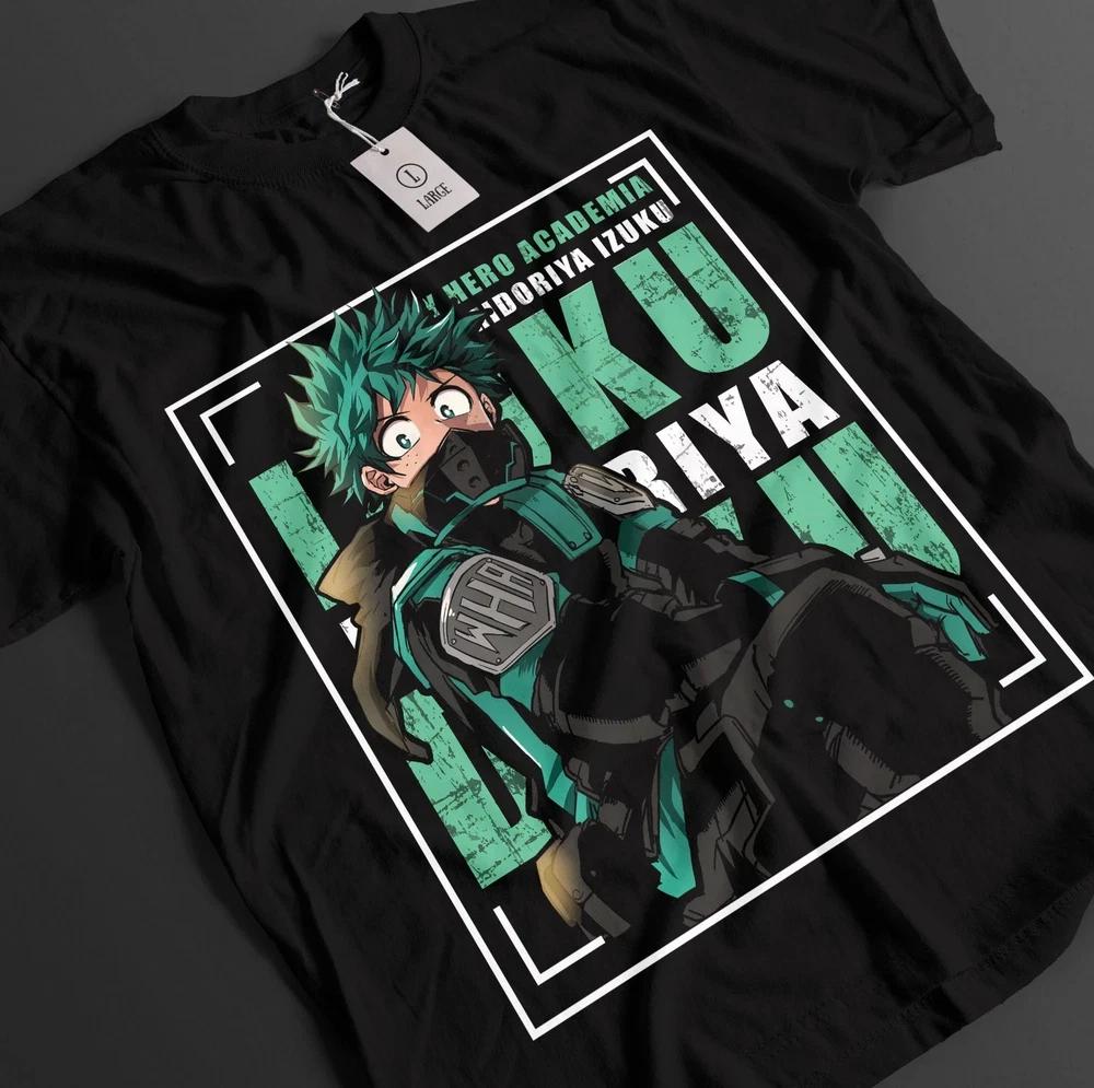 My Hero Academia Shirt Deku Tshirt Bakugo All Might Top Todoroki Unisex Tee