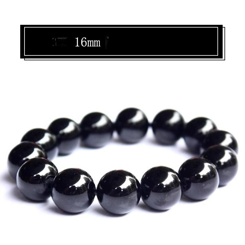 Pulsera de Turmalina Negra Imperial - Joyería de Protección Energética de Cristal de Grado Supremo, Pulsera de Aura Espiritual para Hombre y Mujer
