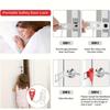 Battery-Free Portable Door Lock Double Hole Security Door Lock Universal Lock  Hotel Security