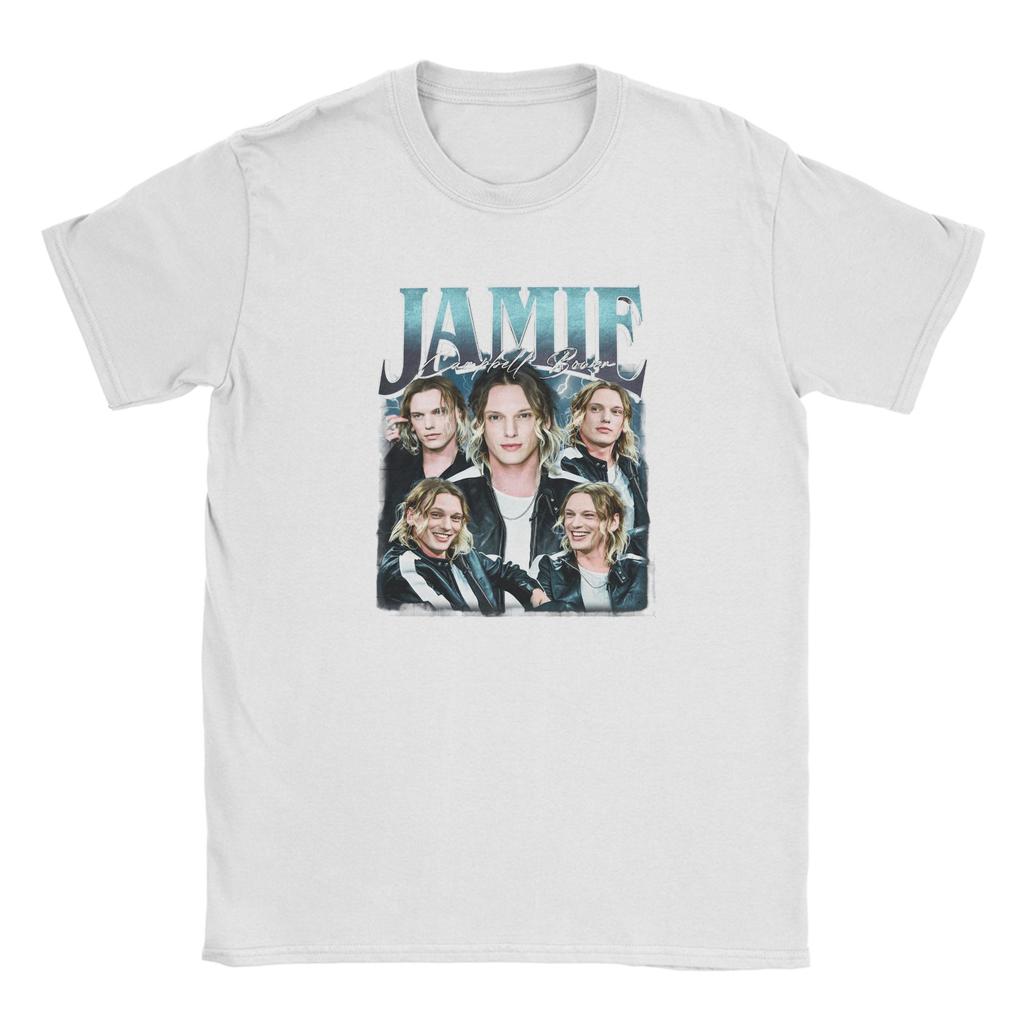 Casual TShirt Summer JJamie Campbell Bower Trendy Cool T Shirts  100 Cotton Tshirt for Fun Loose Short Sleeve Clothing