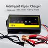 12 Volt 6 Amp Acid Battery Charger with Pulse Repair Technology and Short Circuit Protection for Vehicle Batteries