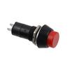 6PCS Black Latching Push Button Switch, Momentary Push Button Switch for 0.39" Mounting Hole