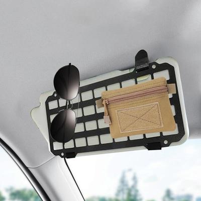 Visor Panel Rigid Sun Visor Storage Panel Car Sun Visor Organizer Modular Storage Shelf Auto Interior Accessories For Sunglass