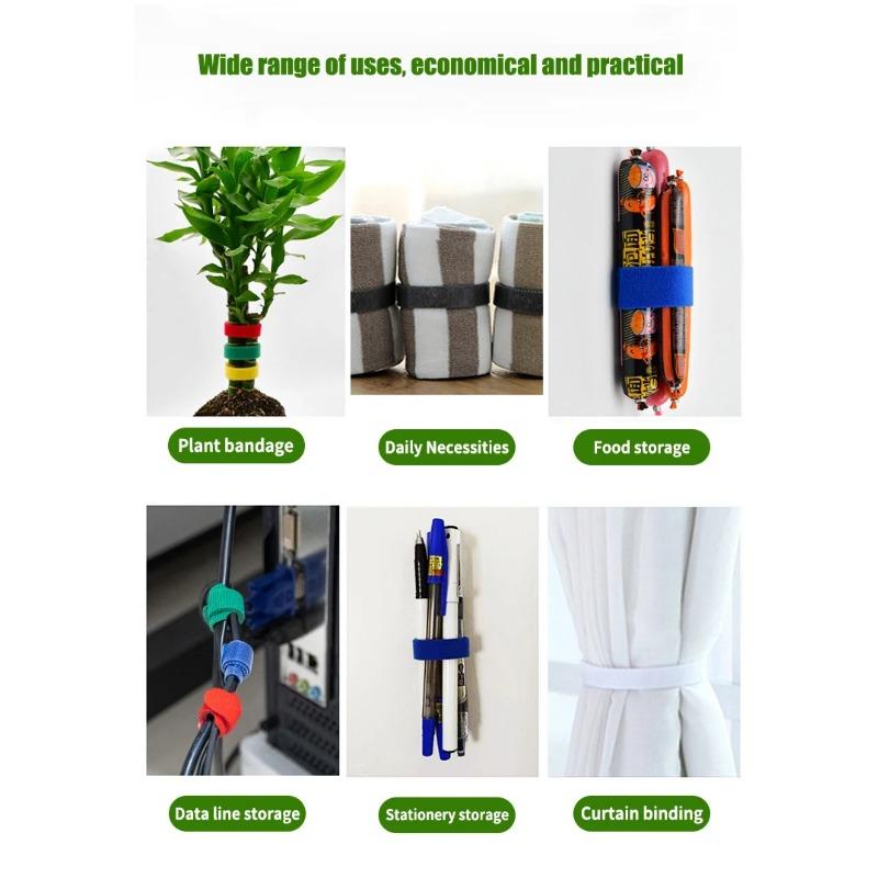 3 Rolls Green Garden Twine Plant Ties Nylon Plant Bandage Garden Hook Loop Bamboo Cane Wrap Support Garden Accessories