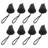 8Pcs Set Kayak Scupper Plug Silicone Drain Hole Bung Stopper with Lanyard for CanoeBlack
