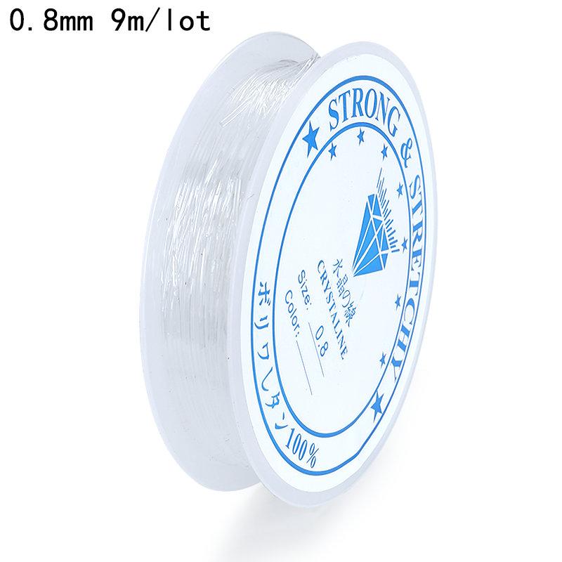 0.5-1.0mm Elastic Cord Beading Thread Stretch String Fibre Crafting Line for Jewelry Making DIY Seed Beads Pony Beads Bracelets
