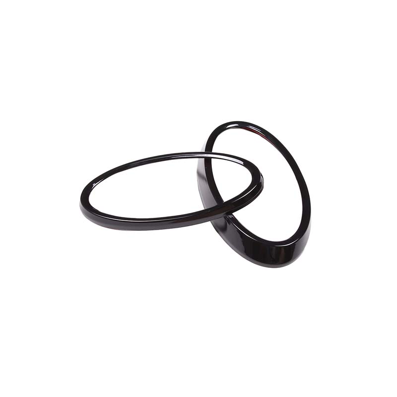 2ks/set Auto Lesklá černá Přední Zadní Logo Obvodový kroužek Exteriérová dekorace Příslušenství pro Subaru XV